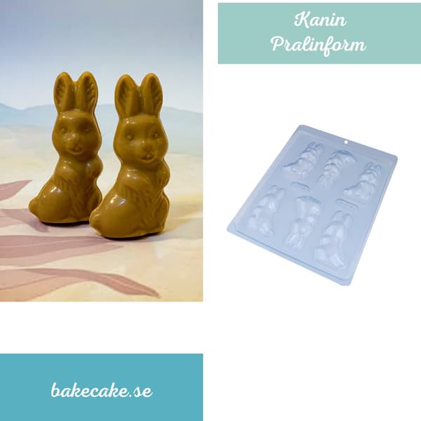 Praline Kanin Chokoladeform - Påske - BWB 217 Transparent transparent