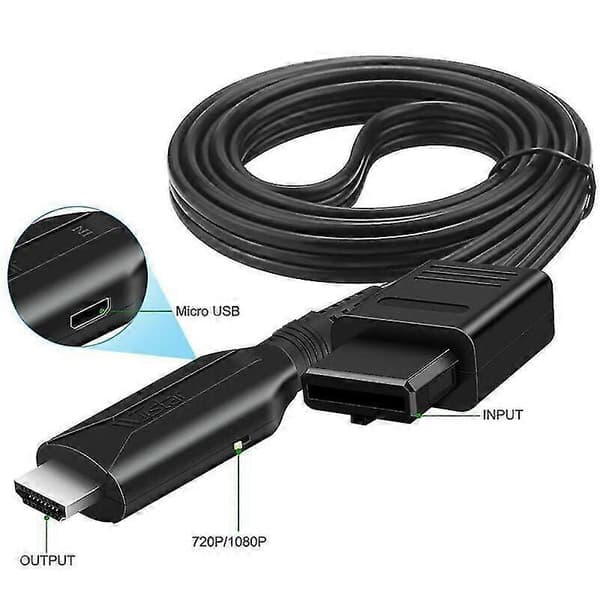 HD1080P N64 til HDMI-kompatibel konverter HD-link kabel til N64 SNES.