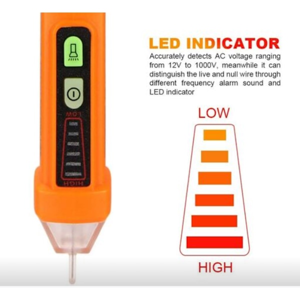 PM8908C multifunktionel berøringsfri induktion nul-test strømførende ledning