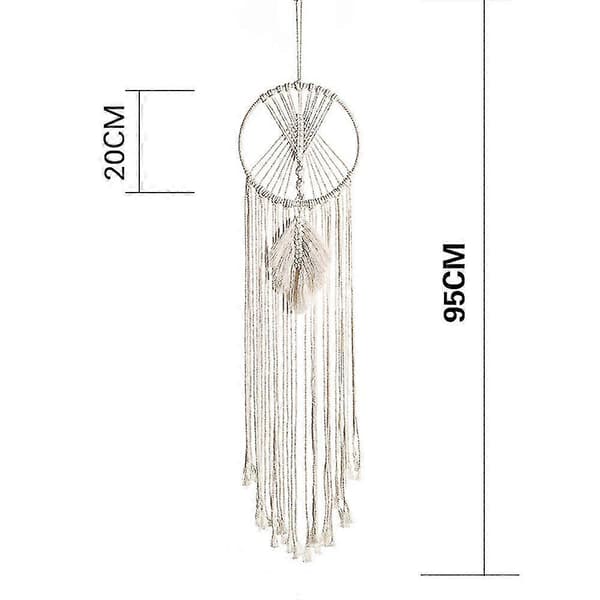 3-pack Macrame Dream Catcher Wall Decor Handmade Bohemian Home Decor Tassel Wall Hangings Wedding O