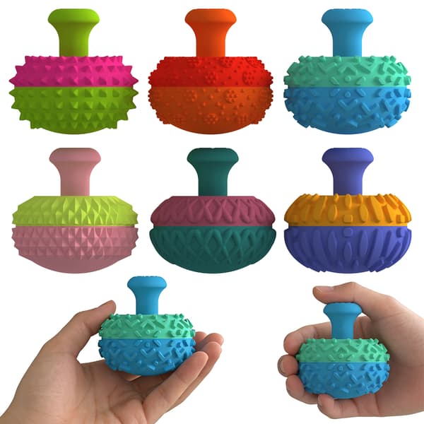 Fidget-sett Silikon Tommeljoystick Sensorisk Klemleke 6 stk