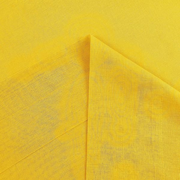 Gule tyllgardiner, halvtransparente, 137 x 213 cm, 2-pakning