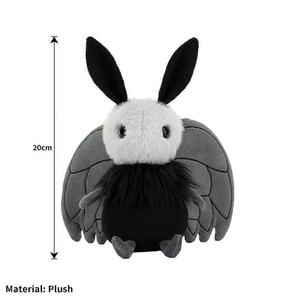 Halloween Moth Man -luuranko pehmolelu 20 cm musta pehmo juhlakoriste