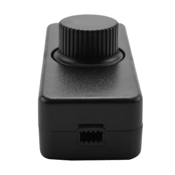 Inline LED Dimmer, Built-in ON/OFF and Knob Control Dimmer for Dimmable 3-100W LED/Incandescent Bulb