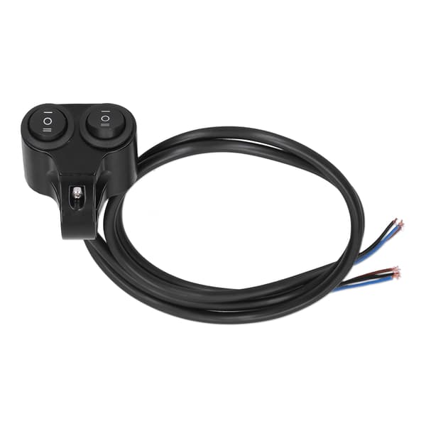 Motorcycle Headlight Switch Handlebar Mount On/Off Button 2 in 1 Universal for 12V ATV UTV