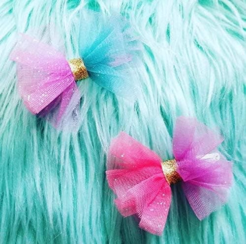 Regnbueglittertyll, Tutuskjørt, Tutu, Bordløperbånd