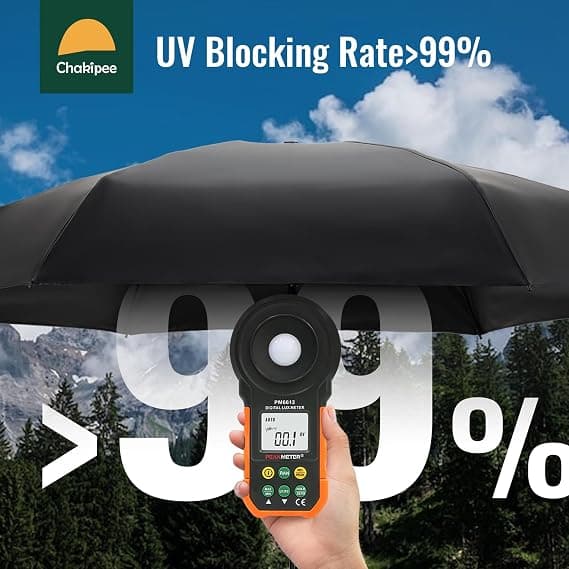 Mini paraply solbeskyttelse Bærbar UV-beskyttelse paraply, liten og lett, egnet for solbeskyttelse og regnbeskyttelse