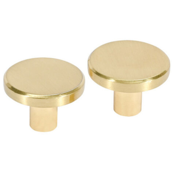 6-pack Gold Cabinet Knobs Single Hole Brass Handles