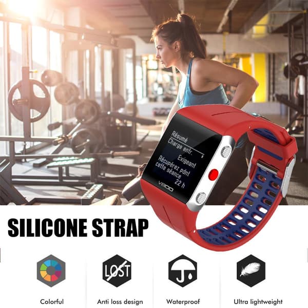 Replacement Watch Strap, Soft and Comfortable Two-Tone Band Compatible with POLAR v800