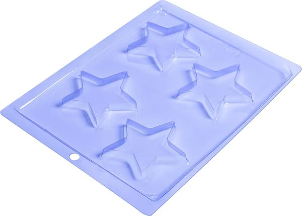 Pralineform Stjerne Chokoladeform - Porto Formas 153 Transparent transparent