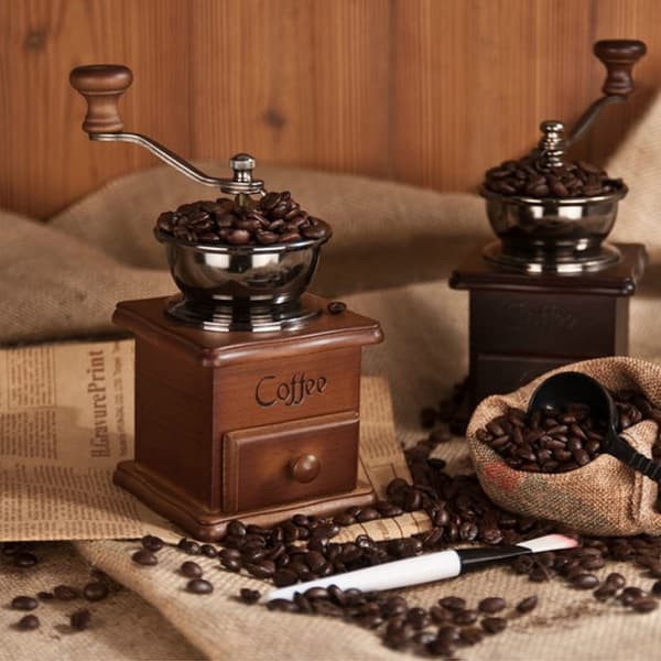A coffee grinder, coffee bean grinder, hand coffee grinder