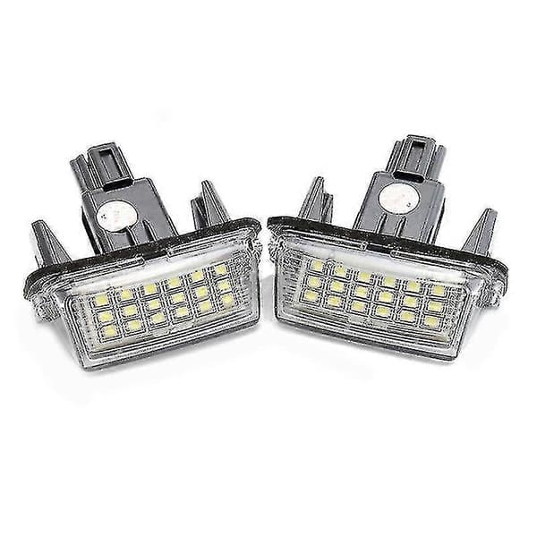 2 stk./sæt 18 LED bil nummerpladelys 12V 6000K 3528 til Toyota Camry Yaris Corolla