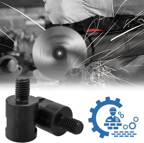 2 Pieces Angle Grinder Adapter M14 Female to M10 Male Thread Adapter Conversion Tool Grinder Converter Extension Rod