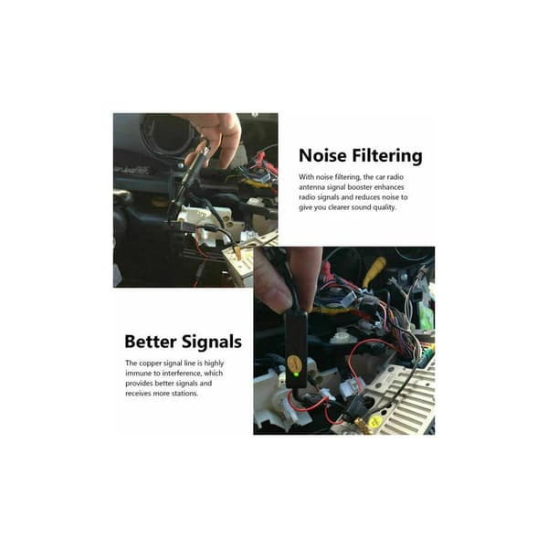 Bilradio FM AM Signalforstærker Stereo Booster 12V