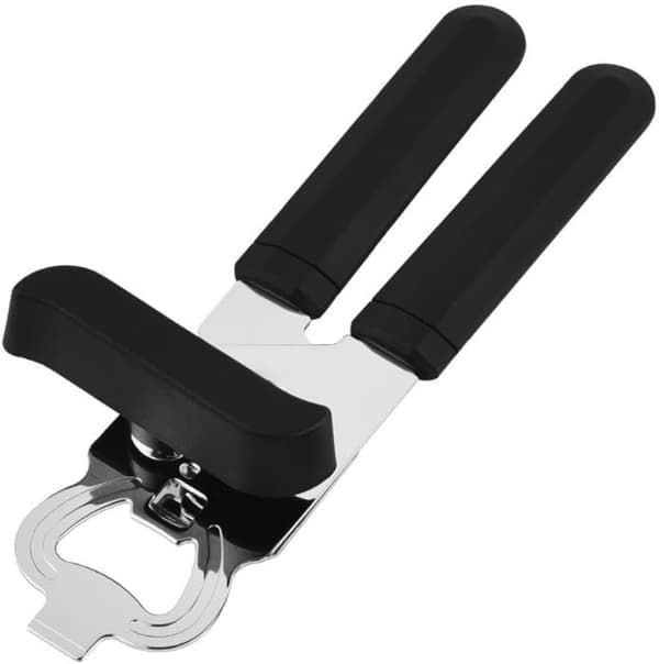 Multifunctional Can and Bottle Opener - With Sharp Stainless Steel Cutting Wheel - Ergonomic Soft Handle - 1 pc