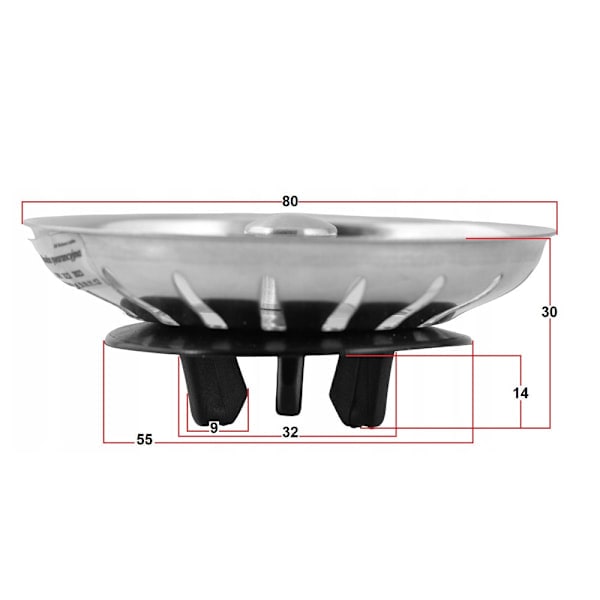 Strainer set for Ikea sink Atlant / Domsjö