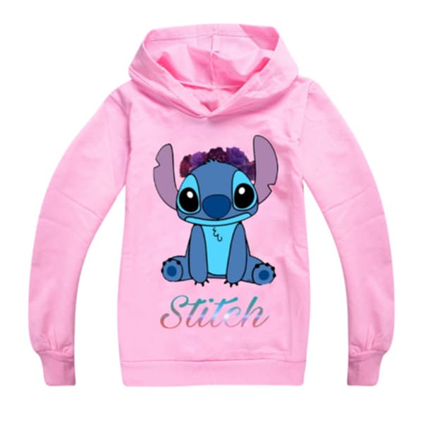 Lilo & Stitch hettegenser for barn med trykk rosa-FX- rosa 130cm pink 130cm
