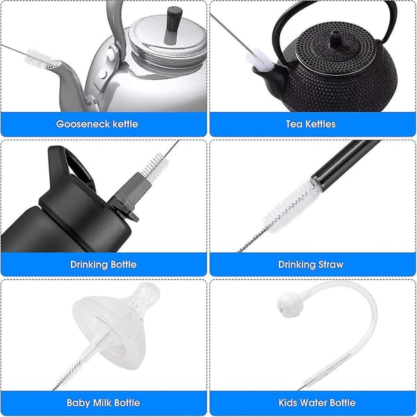 10 pcs Drinking Straw Cleaning Brushes