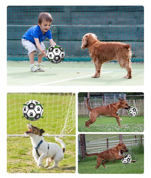 15 cm hundeball med nylonstropper for hundetrening og utendørslek