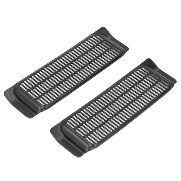 2pcs Rear Seat Vent Cover Matte Black ABS Odorless Durable Replacement for Tesla Model 3
