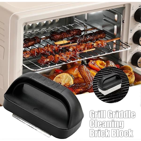 Grill Cleaning Bricks - Scratch-Free Pumice Scrubber for Effective Grease Stain Removal (FMY)