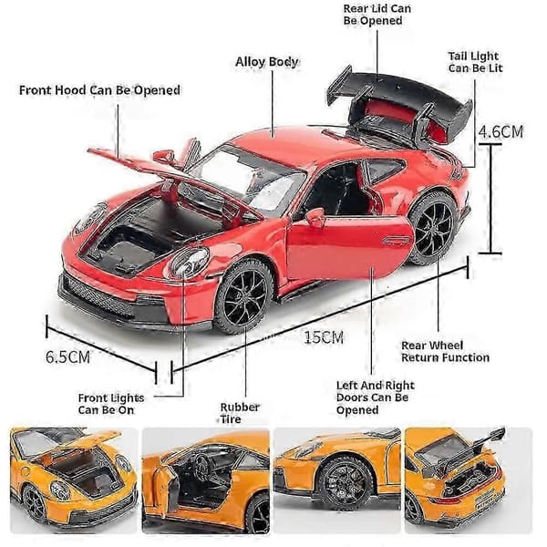 1:32 Porsche 911 legering...