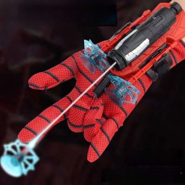 Launcher Toy Free Spiderman Gloves Spider-Man Web Shooter Dart Blaster