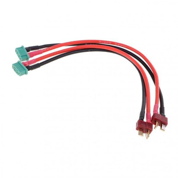 T-stik Han til Deans til Han MPX Adapter Silikonekabel 14AWG