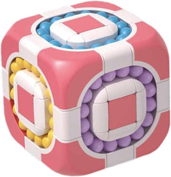 Magic Bean Cube, Magic Bean Roterende Puslespillkube Fidget Leke Spinner | 6-sidig Magisk Puslespill Gave for Barn, Gutter, Jenter, Tenåringer, Voksne