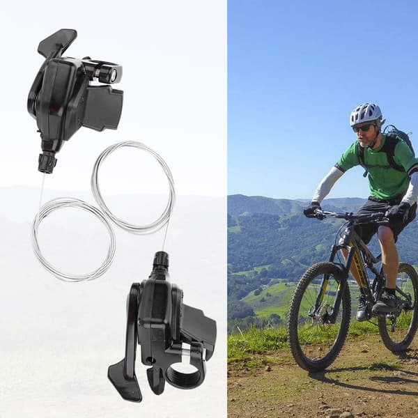 1 Pair Triple Speed Bicycle Shifter Left/Right Shifter (3x7 Speed)