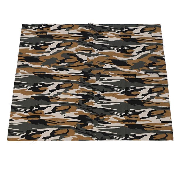 7 st Kamouflagebomullstyg Kvadrat 48 cm Blandade Stilar Patchworktyg för Hantverk DIY