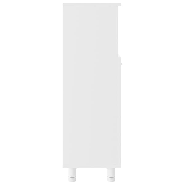 vidaXL Badeskap hvit 30x30x95 cm konstruert tre Vit white