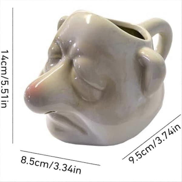 Bogey Man Egg Separator, Snot-Nose, Ceramic Yolk Separator, Funny Kitchen Utensils for Bakery, Approx.