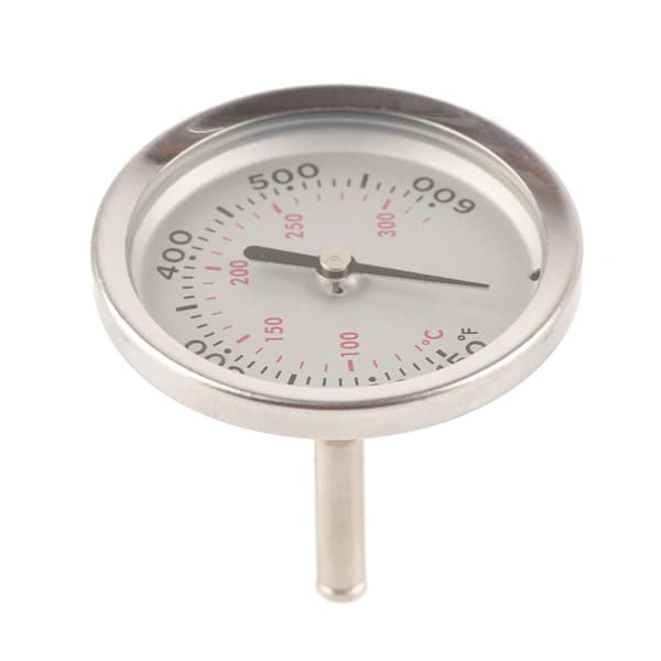 Grilltermometer i rustfrit stål, bimetallisk, 100-475℉, høj nøjagtighed, BBQ-ovn