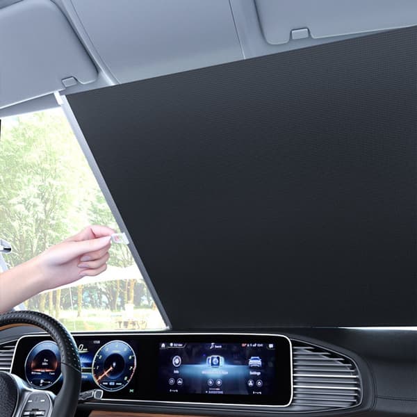 Blackout roller blind cordless 50x125 cm sun protection for home office car