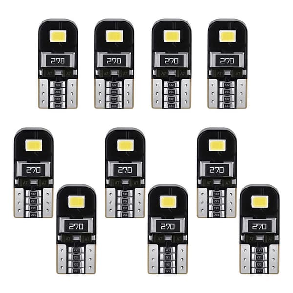 T10 W5W LED Car Bulb, 2835-2 Wide Indicator, License Plate Light Decoding, Canbus Reading Light [Energy Class A+]
