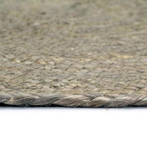 vidaXL Dekkebrikker 4 stk grå 38 cm rund jute grå gray