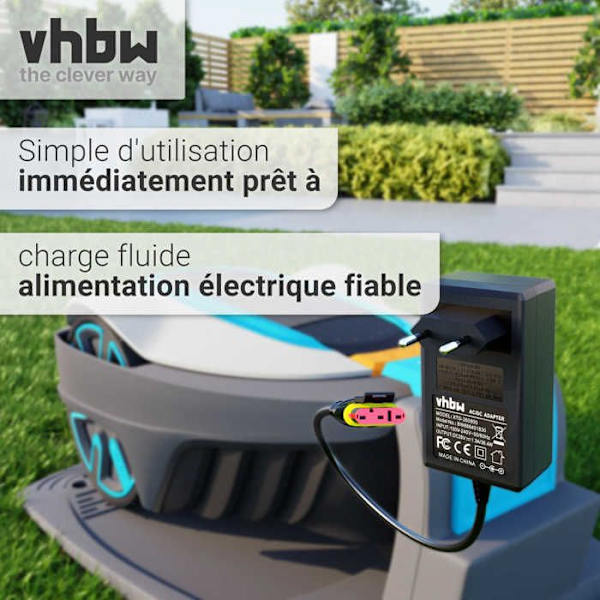 vhbw virtalähde yhteensopiva Husqvarna Automower 105, 310, 315, 315X, 305, 310 Mark II, 315 Mark II ruohonleikkureiden kanssa