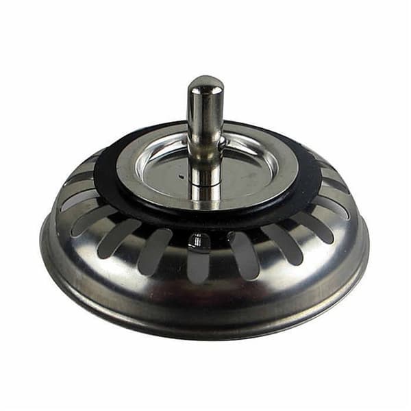 Vaskesil Ø 79mm, Vaskepropp i Rustfritt Stål, 2 Vaskesiler, Justerbar Høyde Vaskesilproppfilter