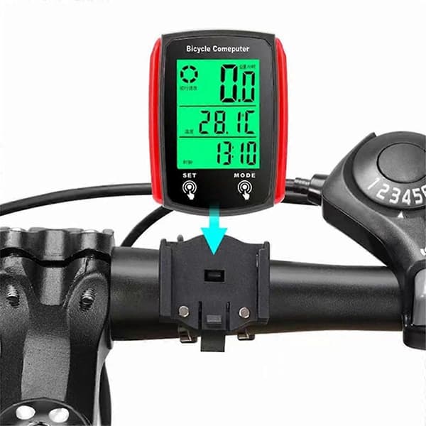 Cykelcomputer Vattentät Hastighetsmätare Odometer Cykel Stoppur Cykeltillbehör