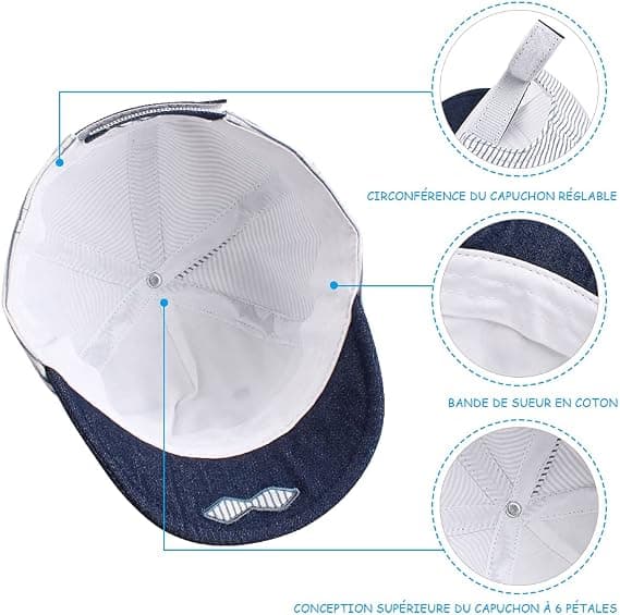 Björn babyhatt 3-15 månader 40-48 cm randig saffran