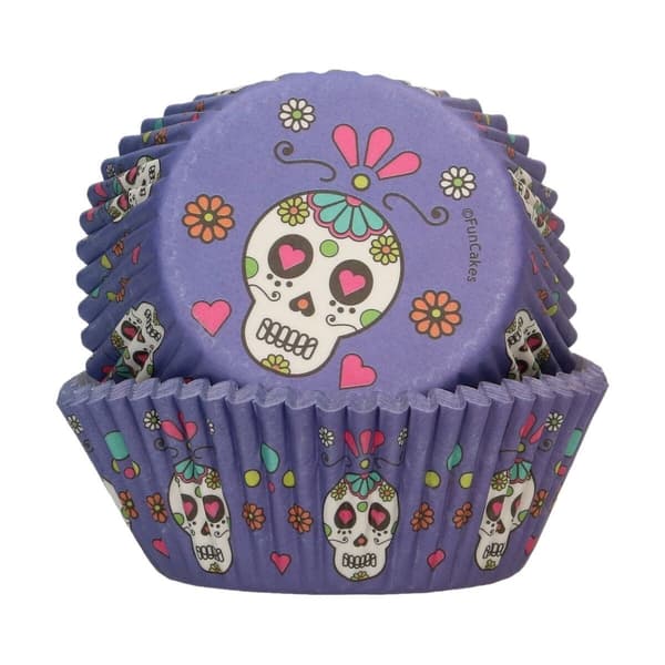 FunCakes Muffinsform de dødes dag Lila purple