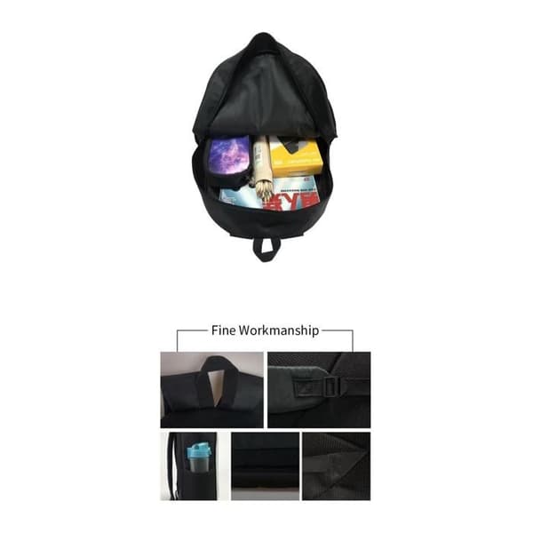 3-piece Backpack Set for Teens: School Backpack, Shoulder Bag/Tote, and Pencil Case