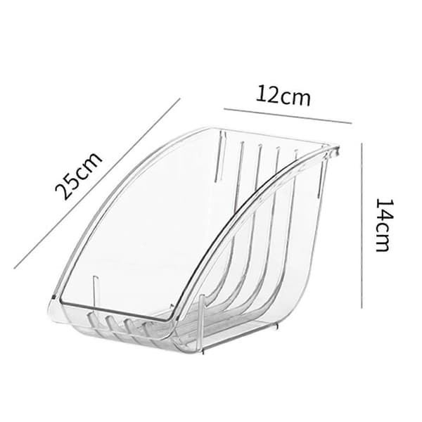 Plate Holder PET Lid Holder Sturdy Salad Plate Organizer Multifunctional Plate Rack for Kitchen