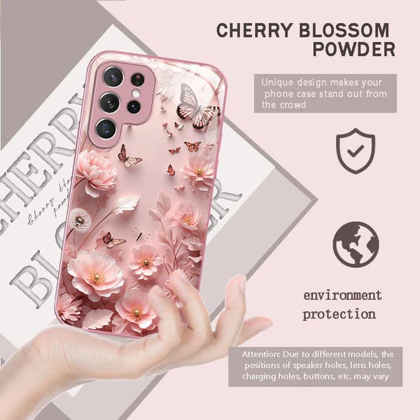 Kompatibelt mobildeksel til Samsung Galaxy S24 Romantiske Blomster