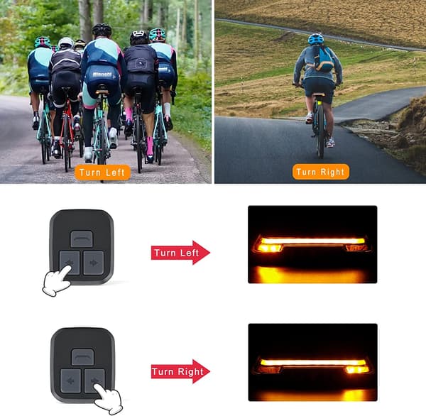 Trådløs fjernkontroll intelligent bremselys USB ch