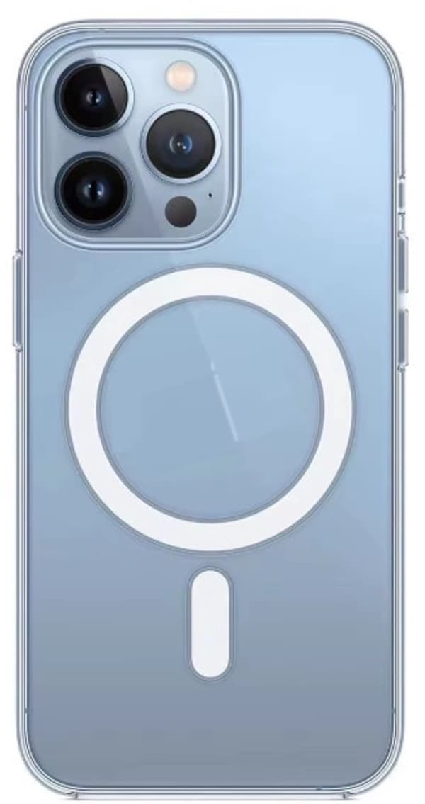 Case with Magnet and MagSafe Compatibility - Fits iPhone 13 Pro Max - Ultra-thin - Transparent