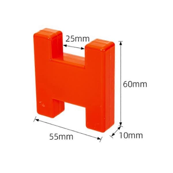 Karpfiske Mini H-blokk markør H-bøye snellespole 60x55x10mm oransje ABS