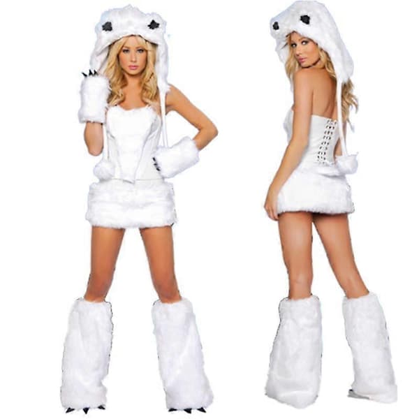 Julkostym Varg Cosplay Tvådelad Grå One Size Gray One Size