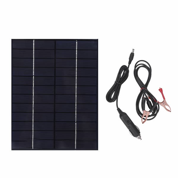 6.5W 12V 5V Bærbart Solpanelmodul til Mobil Solenergi Batteri Biloplader